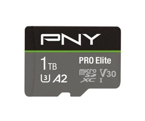 Minnekort - PNY PRO Elite MicroSD/SD - 100MB/s - 1TB - P-SDU1TBV32100PRO-GE