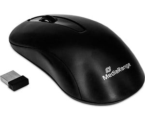 Mus - MediaRange Wireless Optical Mouse. Black - Mus - Optisk - 3 knapper - Svart - MROS209