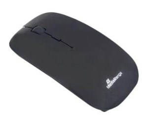 Mus - MediaRange MROS215 - mouse - 2.4 GHz - glossy black - Mus - Optisk - 3 knapper - Svart - MROS215