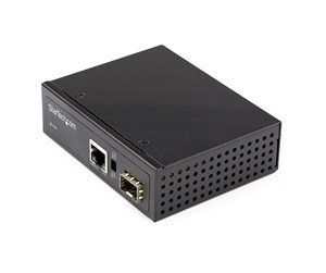 Repeater & Transceiver - StarTech.com PoE+ Industrial Fiber to Ethernet Media Converter 60W - IMC1GSFP60W