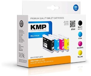 Printertilbehør blekk/toner - KMP MULTIPACK B76V - Blekkpatron Blå - 1060,4005