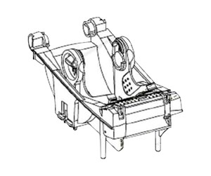 Printertilbehør - Zebra FRAME ASSY WITH HEAD-UP SENSOR - G105910-112