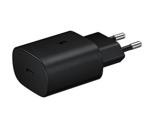 Mobil - Adaptere og ladere - Samsung 25W USB-C Power Adapter - Black - EP-TA800NBEGEU