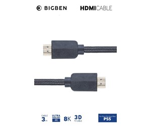 Spill - Tilbehør - NACON HDMI Cable for PS5 - 3 m - Game console charger / data cable - Sony PlayStation 5 - 3665962004823