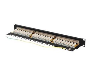 Tilbehør - Lanberg PPSA-1024-B - patch panel - 1U - 19" - PPSA-1024-B