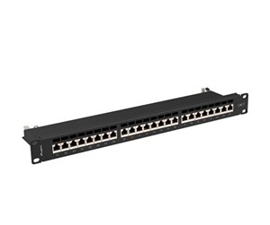 Tilbehør - Lanberg PPS7-1024-B - patch panel - 1U - 19" - PPS7-1024-B