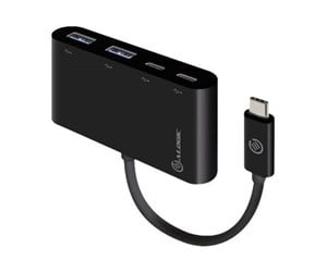 USB-hub - ALOGIC USB-C SuperSpeed Combo Hub with 2 Port USB-C & 2 Port USB-A USB-hub - 4 porter - Svart - UCH2C2A