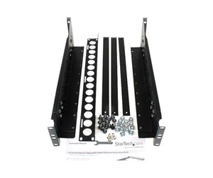 Rackskap - StarTech.com 3U Universal Server Rack Rails - TAA Compliant Fixed Mounting Rails - 19" Adjustable Depth Rack Mount Rails (UNIRAILS3U) rack rail - 3U - UNIRAILS3U