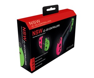 Spill - Tilbehør - Gioteck Nintendo Switch JC-20 Controllers (Pink/Green) - Controller - Nintendo Switch - 0812313010689