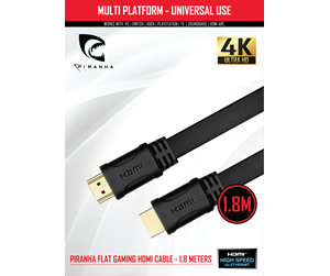 Spill - Tilbehør - PIRANHA High Speed HDMI Cable 1.8m - 397601