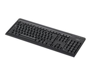 Tastatur - Fujitsu KB410 - keyboard - Norwegian - black - Tastatur - Norsk - Svart - S26381-K511-L445