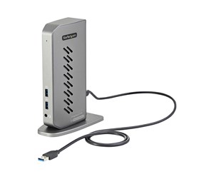 Dokkingstasjon - StarTech.com USB-C USB-A Dock - Hybrid Universal USB 3.0 Laptop Docking Station - Dual Monitor 4K 60Hz HDMI/DisplayPort - 6xUSB Type-A/GbE - docking station - USB - 2 x HDMI 2 x DP - GigE - DK30A2DHUUE