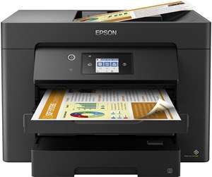 Skriver - Epson WorkForce WF-7830DTWF A3 All in One Blekkskriver Multifunksjon med faks - Farge - Blekk - C11CH68403