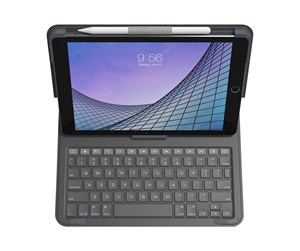 Tastatur - ZAGG Messenger Folio 2 - Tastatur & Foliosett - Nordisk - Svart - 103007177