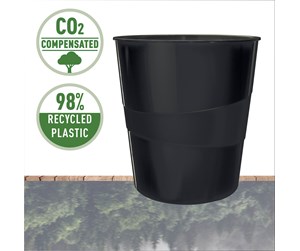 Skrivebordstilbehør - Leitz Recycle papirkurv, CO2-kompensert - 53280095