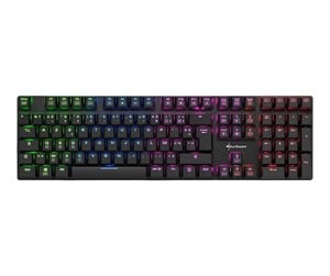 Tastatur - Sharkoon PureWriter RGB - keyboard - Tastatur - Fransk - Svart - 4044951027897