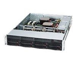 Kabinett - Supermicro SC825 TQC-R802LPB - Kabinett - Server (Rack) - Svart - CSE-825TQC-R802LPB