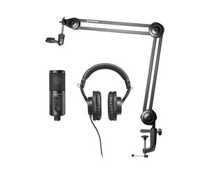 Mikrofon - Audio-Technica Creator Pack - Streaming/Podcasting and Recording Pack - microphone - with  ATH-M20x headphones - CREATOR PACK