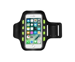 Mobil - Deksel og etui - ConnecTech  sports armband with LED light for iPhone. Black - SXS2100