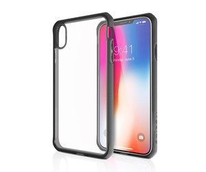 Mobil - Deksel og etui - ITSKINS  Cover for iPhone XS Max. Transparent Black / - APXP-HYBMK-BKTR