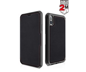 Mobil - Deksel og etui - ITSKINS   LEATHER iPhone XS/X (5.8 inch) - APHX-HYBRF-BRRL