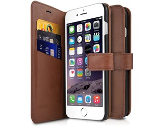 Mobil - Deksel og etui - ITSKINS  Book Wallet for iPhone X. Brown - APHX-BOOKC-BROW