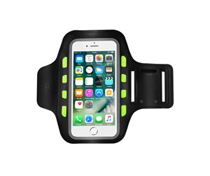 Mobil - Deksel og etui - ConnecTech  sports armband with LED light for smartphone. Black - SXS2500