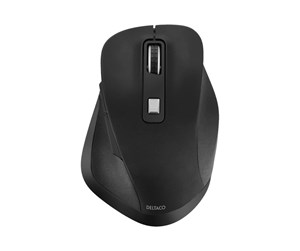 Mus - Deltaco Office ergonomic mouse silent clicks wir - Mus - Optisk - 6 - Svart - DELO-0310