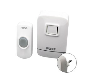 Elektriske apparater - Foss Europe Trend door bell value white plug in - 102012