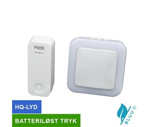 Elektriske apparater - Foss Europe Trend door bell premium bluu1 white battery - 102020