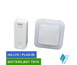 Elektriske apparater - Foss Europe Trend door bell premium bluu1 white plug in - 102022