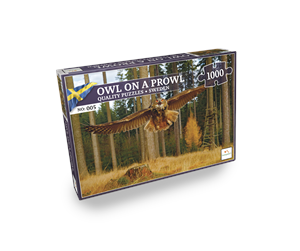 Puslespill - Lautapelit Nordic Quality Puzzles: SE:005 – Owl on a Prowl (1000 Pieces) - LPFI7634