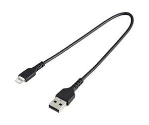 Skjermkabel - StarTech.com 30cm Durable USB A to Lightning Cable - RUSBLTMM30CMB