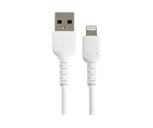 Skjermkabel - StarTech.com 30cm Durable USB A to Lightning Cable - RUSBLTMM30CMW