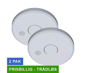 Sikkerhet - Foss Europe Life smokealarm 9v value link - wireless 2 pack - 100270