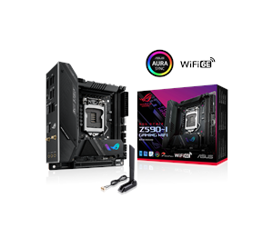 Hovedkort - ASUS ROG STRIX Z590-I GAMING WIFI Hovedkort - Intel Z590 - Intel LGA1200 socket - DDR4 RAM - Mini-ITX - 90MB1680-M0EAY0