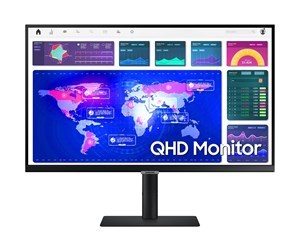 Skjerm - 27" Samsung S60UA QHD 75Hz USB 90W Hub LAN - LS27A600UUUXEN