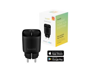 Smarthus - Hombli Smart Socket with Energy Monitoring - Black - HBSS-0100