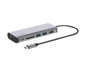 Dokkingstasjon - Belkin CONNECT USB-C 6-in-1 Multiport Adapter - AVC008BTSGY