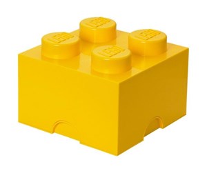 Barnerom - LEGO STORAGE BRICK 4 - YELLOW - 40031732