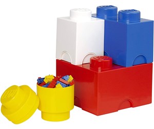 Barnerom - LEGO STORAGE BRICK MULTI-PACK 4 PCS CLASSIC - 40150001