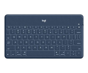 Tastatur - Logitech Keys-To-Go - Tastatur - Tysk - Blå - 920-010046