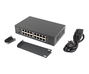 Switch/splitter - Lanberg RSGE-16 16-Port Gigabit Unmanaged Rack Switch - RSGE-16