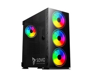 Kabinett - Savio Prime X1 ARGB - MDT - extended ATX - Kabinett - Tower - Svart - SAVGC-PRIMEX1