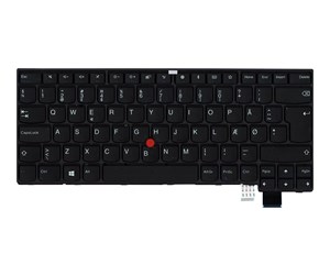 Tastatur - Lenovo Chicony - Bærbart tastatur - til utskifting - Dansk - Svart - 01EN609