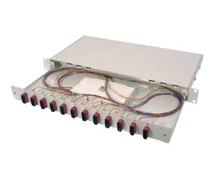 Tilbehør - DIGITUS DN-96322-4 - fibre-optic splice box - 1U - 19" - DN-96322-4