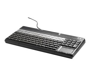 Tastatur - HP POS Keyboard with Magnetic Stripe Reader - Tastatur - Engelsk - Svart - FK218AA#ABU