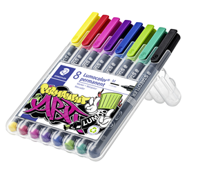 Hobbyartikler - Staedtler Universal pen Lumocolor perm M 8pcs - 317 WP8-1