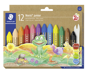 Skrive- & Tegneverktøy - Staedtler NORIS JUNOR VOKSFARGE 12 STK. Assorted - 224 C12