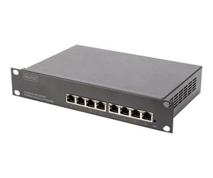 Switch/splitter - DIGITUS DN-80117 - switch - 8 ports - Managed - rack-mountable - DN-80117